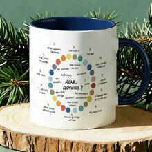 1 Pc 11oz Mug Available In 12 Colors. Inspirational Circle Of Control Mental Health Design Drinkware For Women Thinking About Personal Growth Boundaries And Self Care Positive Psychology Motivational Graphic For Birthday Or Mothers Day Gifts - 1Pc - 查看 20