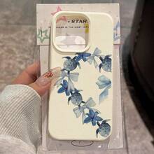 1pc TPU Material Blue Gradient Sea Turtle Heart Shape Phone Case Suitable For IPhone 17 Pro Max/17/16 Pro Max/15/13/12/11, S20 FE/A15/S24/A55, Note 11/Note 12/Note 13 Pro, Full Coverage Anti-Drop Soft Protective Phone Cover - White - View 1