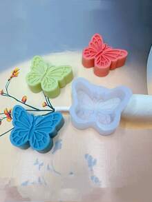 1个新款3号蝴蝶硅胶模具，小型蝴蝶DIY香氛石石膏扩香器硅胶模具 - A-白色 - 查看 3