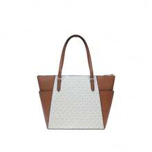Michael Kors Charlotte Printed Women's Single Shoulder Tote Bag 35T0GCFT3B VANILLA - 香草拼色35T0GCFT3B VANILLA - 查看 5