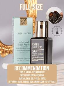 Estée Lauder 密集修护精华液，高级面部精华，有1.5/7/15毫升三种规格可选，3天内对抗“夜间疲劳老化”，提亮肤色26%，2周内减少顽固皱纹10%，提升肌肤紧致度10%，全面修护光损伤，93%的用户认可更快恢复，89%的用户认可效果更佳，蕴含发酵酵母提取物和猴面包树籽提取物，值得信赖的细胞级夜间修护，适合所有肤质。 - 雅詩蘭黛特潤修護肌活精華露 - 查看 4