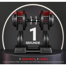 Adjustable Dumbbells 24kg Weight Levels Adjustable Dumbbell Set With 3/ 2 Modes - Black - View 8