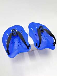 1 Pair Adjustable Swimming Hand Paddles - Suitable For Swimming Training, Unisex - Multicolor - View 5