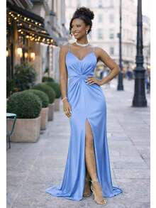 Bridesmaid Dress 71 I Use Day And Night Olive Royal Black Fuchsia Serenity Lilac Emerald Green Rose Royal Olive Green - Màu xanh nhạt - Xem 1