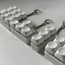 Móc khóa giảm căng thẳng đa phím - Đồ chơi mô phỏng bàn phím cầm tay giúp giảm lo âu và tăng khả năng tập trung, đồ chơi bàn làm việc im lặng, quà tặng giảm căng thẳng cho người lớn. - Nhiều màu - Xem 7