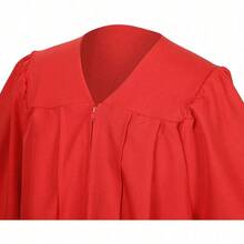 2026 Unisex Matte Graduation Gown And Cap Set With Tassel For Middle High School Bachelor - Red - View 2