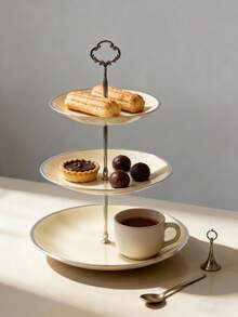 Two And Three-Tiered Candy And Snack Stand – Decorative For Table Settings, Parties, And Afternoon Tea. - 查看 7