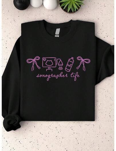 Sonographer Life Sweatshirt, Sonographer Icons Sweat, Ultrasound Tech Outfit, Medical Coquette Bow Sweater, Hospital Crew Matching Sweatshirts, Sonography Student Clothing, Ultrasound Graduation Gift. ODT-2012