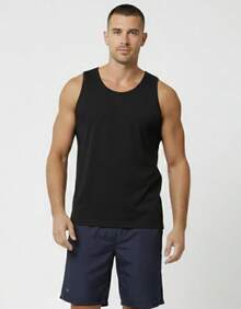 Kit 05 Camiseta Regata Masculina Lisa Academia Básica Algodão 30.1 Fafenix - Preto - Visão 2