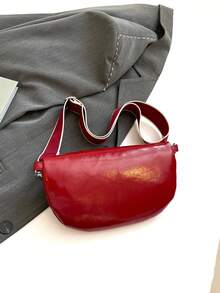 Simple And Fashionable Multi-Functional Dual-Shoulder Bag With Elegant Design. 2026 New Model Women's Crossbody Bag. - Red - View 11