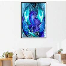 LaoJieYuan 2026新款龙纹印花十字绣图案 DIY刺绣工艺绘画手工针线活促销礼品DIY套装工艺品刺绣套件十字绣套件钩针套件戳绣套件缝纫配件缝纫套件绣线工艺套件针线材料缝纫图案钩针工艺用品刺绣套件初学者缝纫图案 - 需要自己繡製不含框架 - 查看 8