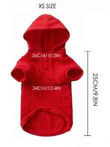 Red Little Star Print Pet Clothes, Festive Pet Apparel For Teddy And Small/Medium Dogs - Red - View 7