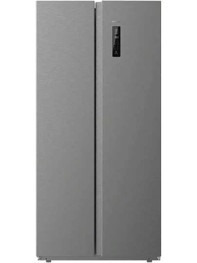 Cecotec De Bolero CoolMarket SBS 559 Inox E koelkast in Amerikaanse stijl heeft een inhoud van 559 liter, afmetingen 177 x 91 cm, energieklasse E, NoFrost, een invertercompressor, een waterdispenser met reservoir, een display in de deur, snelvriezen, een slimme modus, MultiAirFlow, Multi Airflow-technologie en Total No Frost: maximale voedselconservering zonder ijsvorming. Temperatuurregeling met display in de deur en een Inverter Plus-compressor voor energiezuinigheid. Geavanceerde functies zoals snelvriezen, snelkoelen en een vakantiemodus voor optimaal gebruik. Elegant roestvrijstalen design met deuralarm en LED-verlichting aan de binnenkant voor een verbeterde gebruikerservaring. Afmetingen: 177 cm hoog x 91,2 cm breed x 70,4 cm diep.
