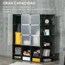 HOMCOM Cajones de almacenamiento - Negro - Ver 3