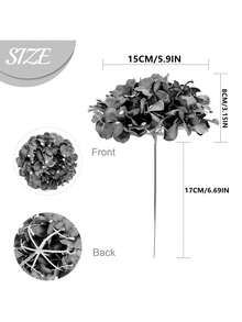1/5/10pcs 11-Inch Artificial Hydrangea Flowers, Suitable For Home Decor, Party Decoration, Wedding Bouquet, Centerpiece, Birthday Gift, Indoor And Outdoor Decoration, Vase Floral Arrangement, Gift, Wedding Supplies, Wedding Decoration, Artificial Decoration - Baby Pink - View 2