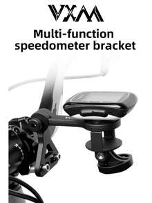 VXM Aluminum Alloy Integrated Bike Computer Mount, Multi-Function Extended Bike Computer Bracket, Suitable For Windbreaker Handlebar, Flashlight, Camera Holder - Multicolor - View 4