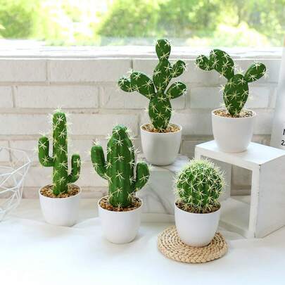 1pc Artificial Succulent Plant, Decorative Lifelike Succulent Potted Plant, Fake Cactus, Succulent Plants, Made Of PE Material, Fake Succulent, Desktop Decor, Home Decor, Garden Decor, School Dorm Office Decor, Wedding Season, Gift, Spring Summer Decor, Outdoor Party Event Holiday Birthday Party Decor, Hotel Restaurant Living Room Bedroom Wedding Kitchen Decor, Green Decor, Perennial Decor, Back To School Room Decor