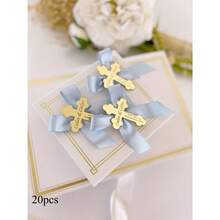 Personalized Baptism Favor Tag, Acrylic Mirror Gold Cross Tags, Thank You Tag, Baptism Tags For Favors, Mi Tag, Custom Baptism Name - Multicolor - View 28