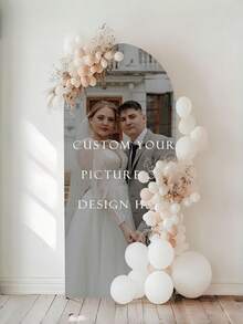 Customizable Elastic Arch Backdrop | Polyester Fabric For Indoor/Outdoor Use, Suitable For Birthday Party, Wedding Theme, Easy Installation, Available In Multiple Sizes, Chiara Arch Backdrop, Class Of 2026, Graduation Decor, Photo Booth - Multicolor - View 2