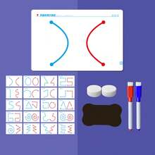 20-Sided Brain Development Game Book With Pens & Erasers - Left & Right Brain Training, Concentration, Fine Motor Skills - Multicolor - View 3