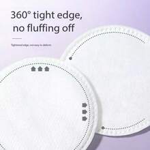 100 piezas/paquete Almohadillas de algodón redondas y gruesas para desmaquillaje, empaquetadas - Multicolor - Ver 5