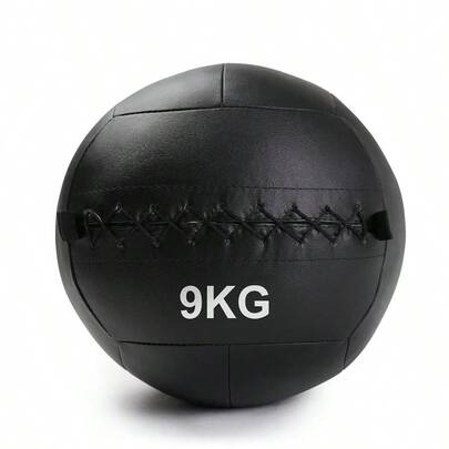 Wall Ball 9KG No Bounce Weight Home Gym Equipment Fitness Strength Training Workout Functional Muscle Build Crossfit Heavy Duty Solid Medicine Ball Multi-Functional Exercise Slam Balls