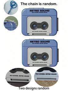 1 pieza Caja de música con estilo vintage, regalo de pareja, mini reproductor de música con colgante decorativo - Multicolor - Ver 8