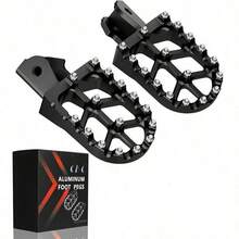 CNC Motorrad Fußrasten anwendbar für CRF150F CRF230F 2003-2019 CRF250F 2019-2024 XR125L 2010-2015 XR150L 2015-2024 Sur Ron S/X Geländefahrzeuge, inklusive kostenlose Fußstifte, CNC gefertigt, schlagfest und poliert, stabil, geeignet für verschiedene Umgebungen, anwendbar für Geländefahrten, Geländemotorräder, Geländerennen, Geländebegeisterte, Abenteuerfahrer und Einzelspieler - A - Übersicht 10