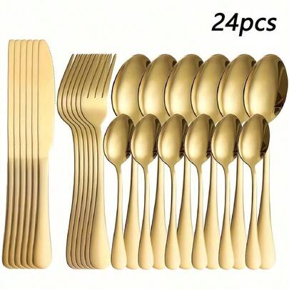 6/10/25/50/100件套金色蛋糕餐具及沙拉勺叉套装，用途广泛，适用于沙拉、蛋糕、甜点、各种庆祝活动、派对、户外活动、餐厅、家庭聚会、婚礼等场合，是厨房必备工具。