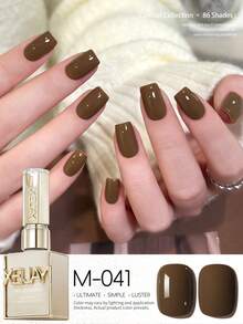 XEIJAYI 1pc 15ml Glossy Gel Nail Polish Soak Off LED Cured, Perfect For DIY Manicures & Salon Quality Home Use, Ideal Gift For Women - 彩色 - 查看 29