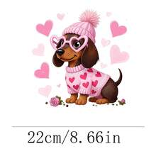 1pc/2pcs/3pcs Rainbow Resin Heat Transfer Stickers, DIY Iron-On Fabric Patch, Suitable For T-Shirts, Hoodies, Baseball Caps, Canvas Bags - L - View 1