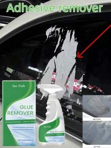 JUE FISH 胶水去除剂,家用胶水去除剂,玻璃门窗贴纸清洁胶水残留去除喷雾,清洁效果极佳,胶水去除喷雾可轻松擦除粘合剂残留物和汽车贴纸,用于去除标签贴纸残留物、口香糖、油脂、焦油、贴纸、标签、胶带残留物、油渍等。 - 彩色 - 查看 11
