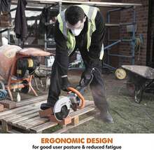 Evolution R230DCT - 9 In Concrete Saw (Circular, Angle Grinder, Cut Off Saw) - 15A Motor, No Gas - 3-1\/2 In Cut - Incl Diamond Masonry Blade - ColorB - 查看 6