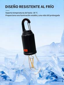 1pc Lámpara LED Solar Portátil para Tienda, Luces Brillantes con Gancho, Linterna de Emergencia, 3 Modos de Iluminación, Carga USB, Material Plástico, Ideal para Viajes, Fiestas, Festivales, Regalos y Decorativos - BT001 - Ver 11
