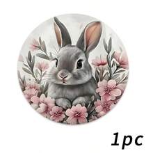 4 pezzi di tovagliette pasquali, con simpatico motivo a coniglio e decorazioni floreali, adatte per feste, pranzi, decorazioni natalizie e decorazioni pasquali. Dimensioni: 38*38cm, adatte per decorazioni stagionali domestiche, decorazioni tavola per le feste, stile country, materiale lavabile, ideali per decorazioni tavola per le feste e intrattenimento domestico, ottimo anche come regalo. - Multicolore - Visualizzare 24