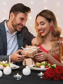 Heart-Shaped Earrings, Valentine's Day Earrings, Wedding Earrings, Lightweight Acrylic Earring Jewelry, Mother's Day Gifts - Multicolor - View 7