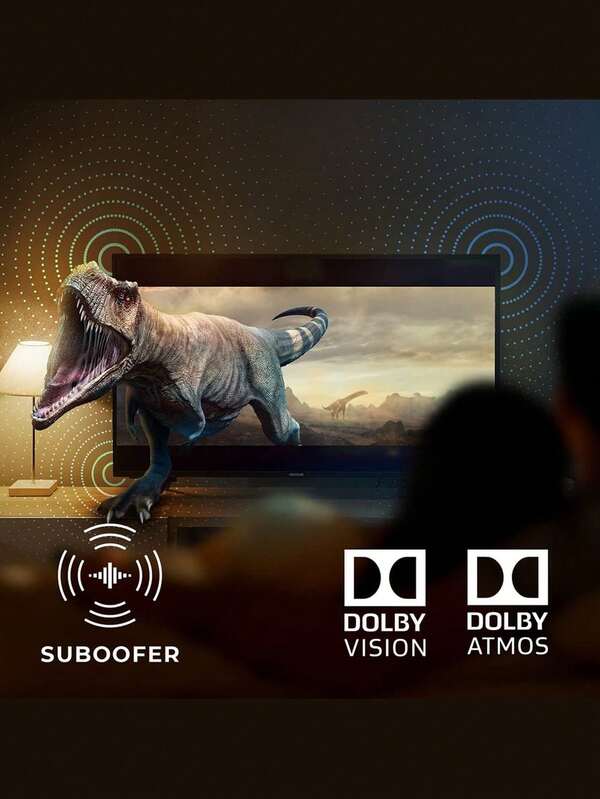 Téléviseur QLED Cecotec VQU30085+ 85" 4K UHD, 120Hz, Full Array Local Dimming 144 zones, Dolby Vision et Atmos, HDMI 2.1, Android 11, Wi-Fi et Bluetooth intégrés, SubWoofer 60W, Eye Safe, Gamme de couleurs étendue 96% pour une expérience visuelle immersive et naturelle.