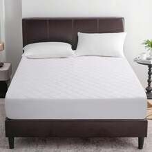 Quilted Mattress Protrector - White - View 3