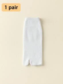 1/3 Pairs Unisex Two-Toe Mid-Calf Socks, Spring/Summer Split-Toe Socks, Pig Hoof Design, Soft & Comfortable, Black/White/Gray - Multicolor - View 14