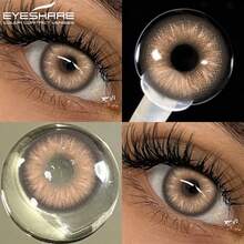 Kính áp tròng Eyeshare 1 cặp, đường kính 14.0mm, màu nâu tự nhiên, chất liệu mềm. - màu nâu - Xem 4