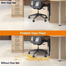 CuisinSmart Heavy Duty Office Chair Mat For Carpet, Non-Slip Office Chair Mat Protector For Carpeted Floors, Easy Glide PVC Desk Mat For Home & Office Use - Convex-36*48 Inch - View 3