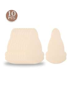 10片装一次性无纺布乳贴，葫芦形提拉胸垫，无肩带自粘亲肤隐形舒适防下垂防凸出 - 彩色 - 查看 13