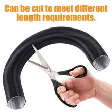 42毫米内径拉伸长度100厘米、200厘米、300厘米加热器风管软管，适用于Webasto Eberspacher - 黑色 - 查看 10