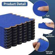 20pcs/Set, 40pcs/Set, 60pcs/Set, Klein Blue Solid Color Platinum Foil Wavy Thick Soft Absorbent Party Napkins, 2-Ply Soft Paper Napkins, Unfolded 24cm*24cm, Suitable For: Wedding, Tea Party, Birthday Party Decoration Napkins, Party Decoration, Party Supplies, Holiday Decoration - Multicolor - View 8