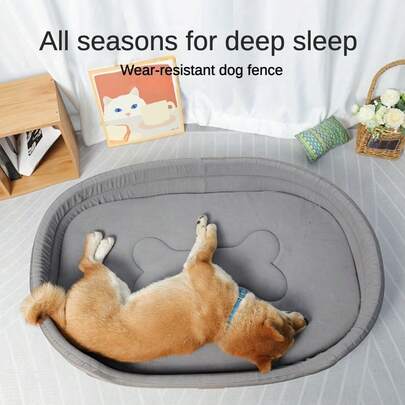 wuyingongfang 1pc Oxford Fabric Rectangular Pet Bed, Waterproof & Dirt-Resistant, Multi-Purpose Dog/Cat Bed, Warm Soft Comfortable Anti-Hair, Suitable For Small/Medium/Large Cats & Dogs, All Seasons