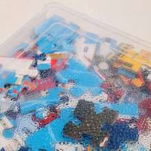 1pc File Storage Box, Puzzle Storage Box Toy Organizer, Transparent Double Lock Plastic File Box, Dust-Proof Home Storage Box For Documents, Certificates, Puzzle Tray, Puzzle Storage, Puzzle Organizer, Better Classify And Store Patterns, Shapes And Colors, Transparent Assembly Toy Packaging Box For Adults And Children, New Year And Valentine's Day Gift - Multicolor - View 11