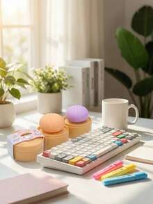 Bun-Shaped Adult Party Favors | Creative Fun Handheld Toy | Squeezable Dough Modeling Toy | Steamer Container Packaging | Office Desk, Birthday Party, Holiday Gifts And Gift Fillers - Baozi Stress Ball - View 7