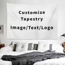 1pc Customized Tapestry, Photo Customized Tapestry, Landscape Customized Tapestry, Portrait Customized Tapestry, People Tapestry, Party Tapestry, Custom Tapestry, Custom Flags, Home Decor, Room Decor, Tapestry Washable Cozy, Warm, Comfortable Custom, Unique, Personalized Ideal Gifts For Him, Ideal Gifts For Her, Ideal Gifts For Boyfriend, Ideal Gifts For Girlfriend, Ideal Gifts For Dad Mom Family Him, Her, Boyfriend, Girlfriend, Dad, Family, Mom, Friends Sofa, Bed, Car, Tea Room, Bedroom, Living Room - Nhiều màu - Xem 2