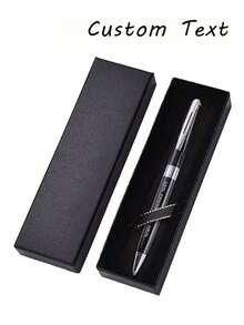 Luxury 2-In-1 Metal Stylus Pen - Customizable With Name Or Logo, Comes With Elegant Gift Box - Perfect For Office, Birthday, Party Gifts, School Supplies, Teacher Supplies, Office Supplies, Unisex, Customizable Gel Pen, Back To School Supplies - Multicolor - View 4