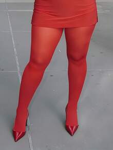 Wine Red Second-Skin Stockings | Invisible Glow, Snag-Proof & Sexy For Warm Days - Burgundy - View 2